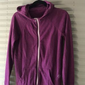 AEO violet zip up hoodie